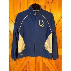 NFL Indianapolis Colts Fleece Reebok Jacket Women's Size Large (4469)